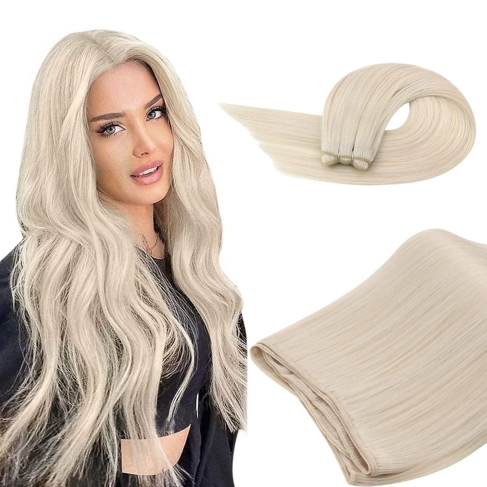 Ugeat Tressen Extensions Echthaar Clip Remy Hair Extensions Echthaar Haarverlängerungen Weft