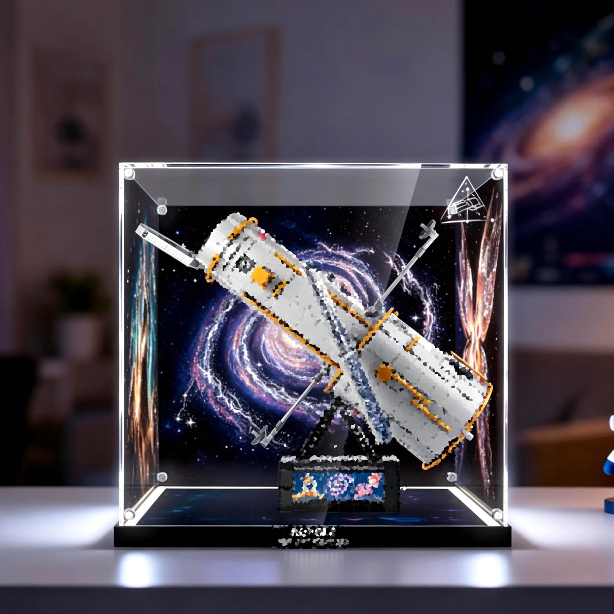 Vetrina compatibile con set di telescopi spaziali Le-go 11382