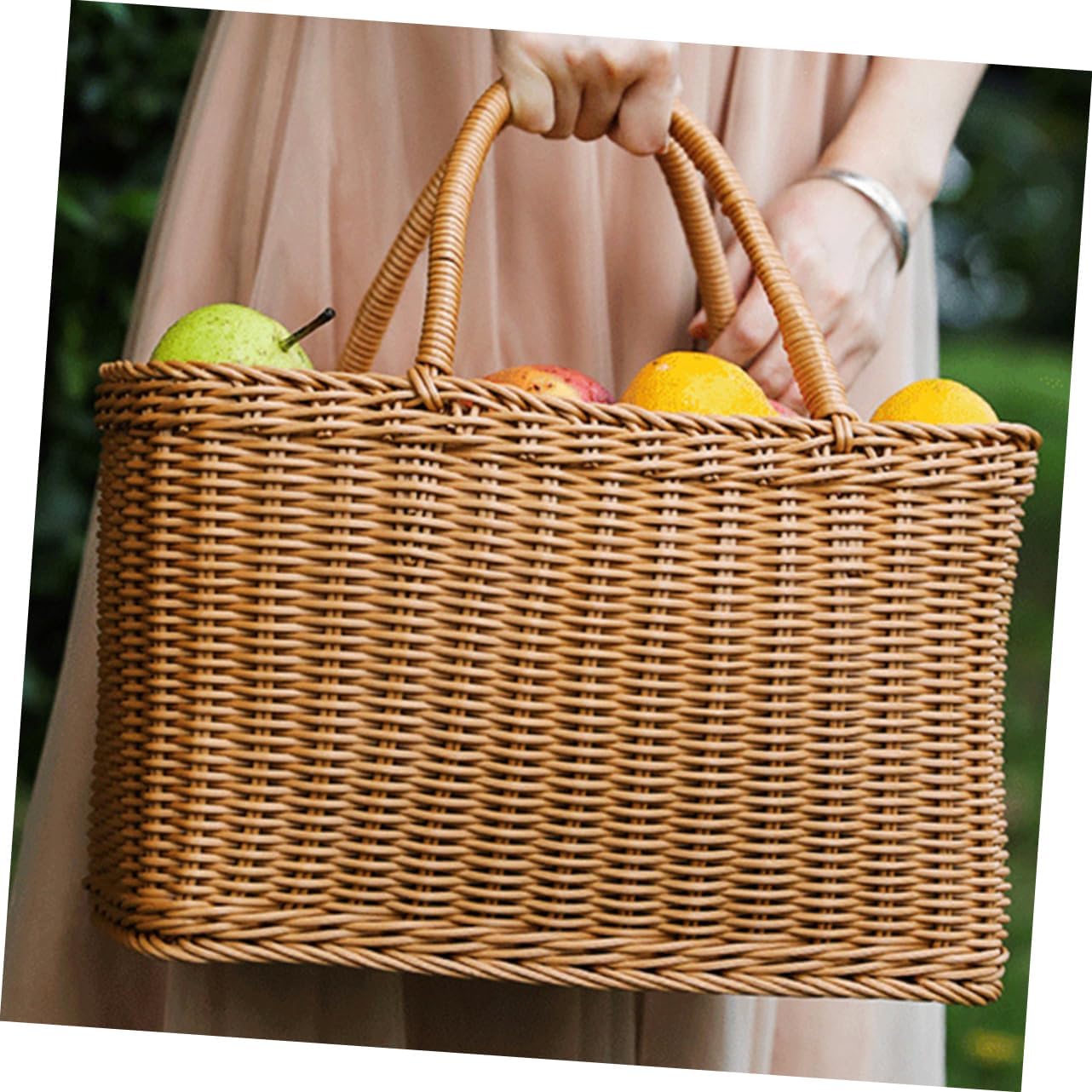 値引き可能！　天然素材 カラー編みバスケット２個 天然素材 カラー編みバスケット2個 藤編みかご バスケット 小物収納