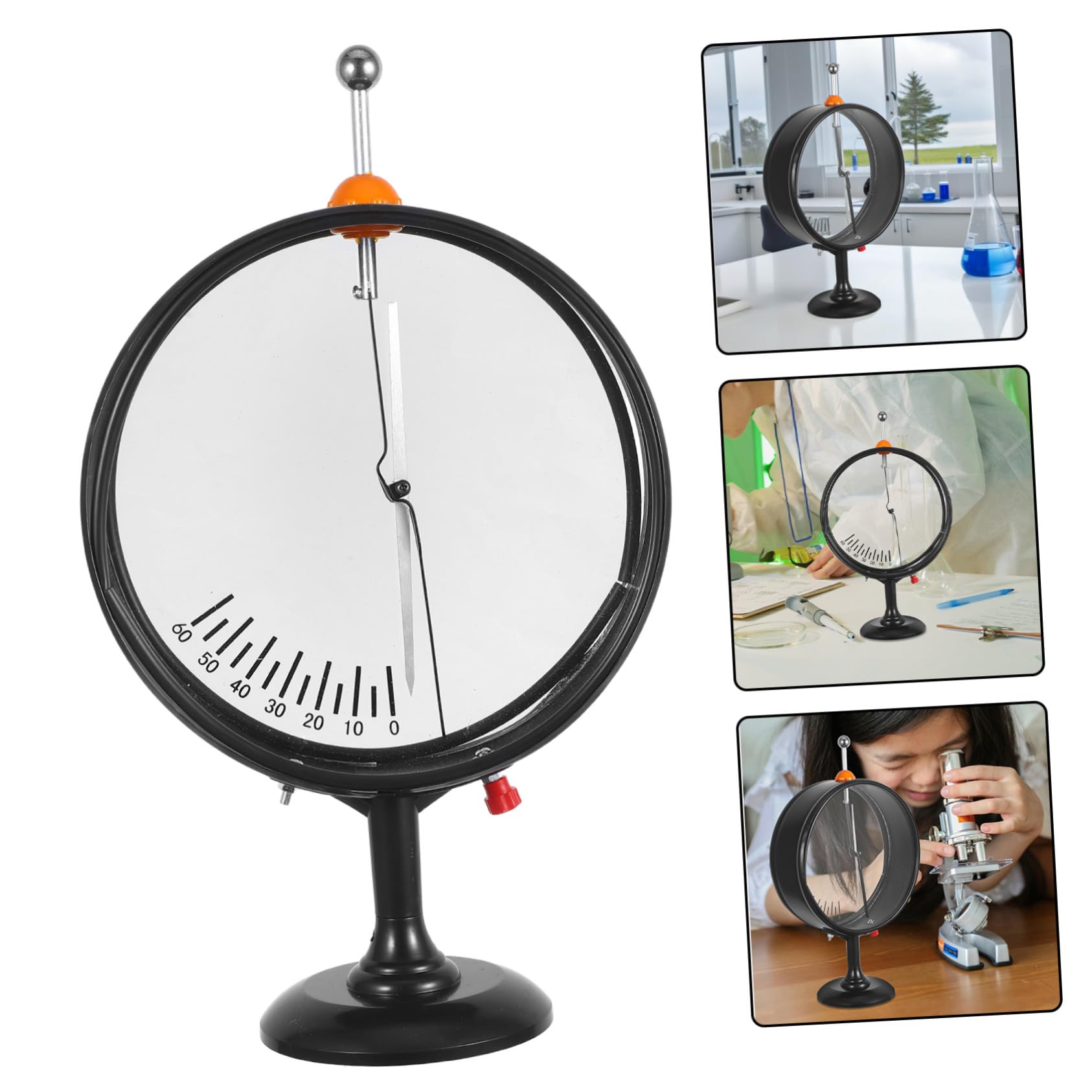 Uonlytech Électroscope à Pointeur Compact Détecteur Électrostatique Kit D’expérimentation Physique Matériel Pédagogique pour Expérience Électrostatique en Laboratoire Scolaire