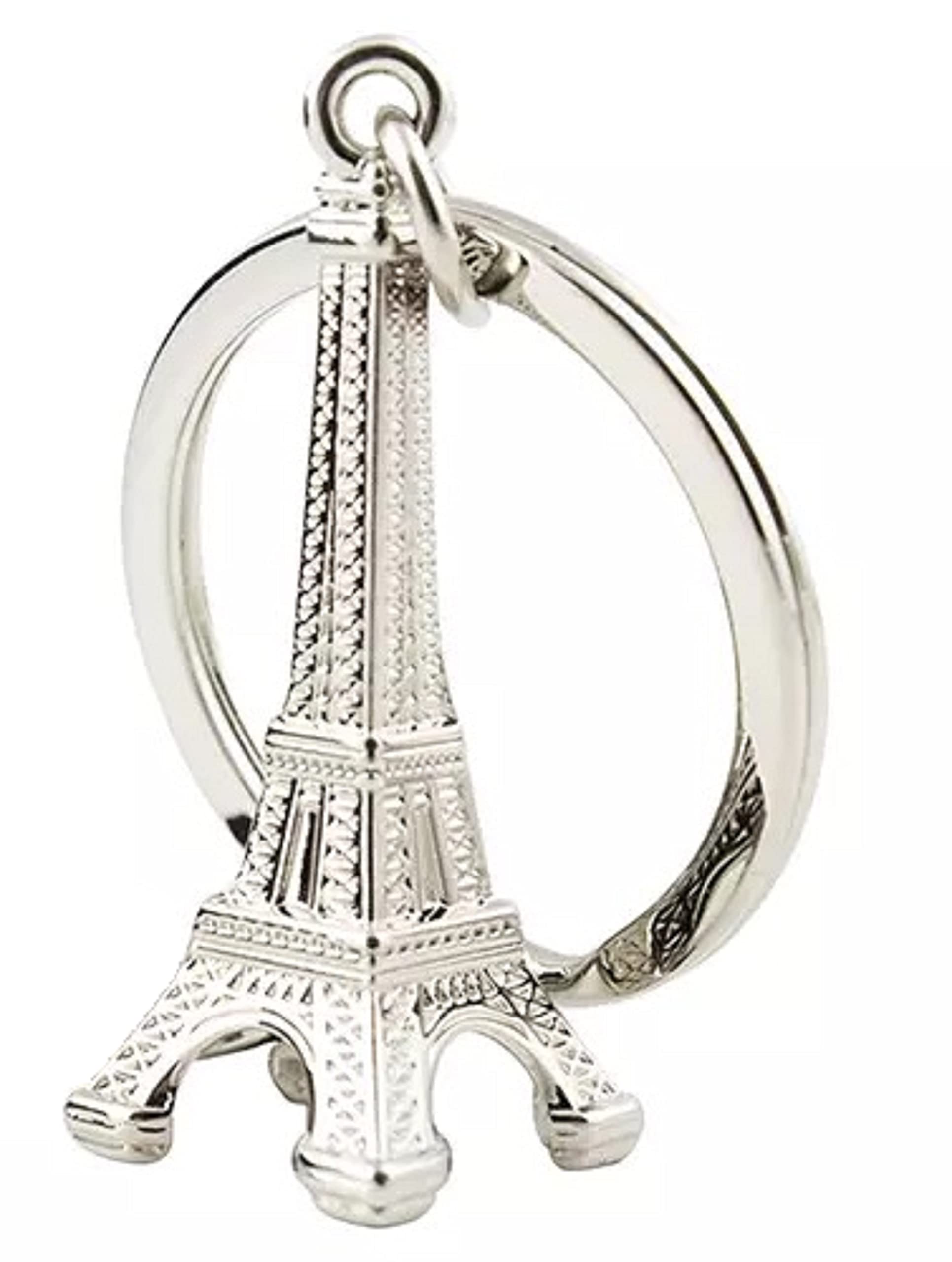 AUGEN Stainless Steel Metal Keychain For Men And Women, Key Holder With Metal Keyring For Gift (Pack of 1)