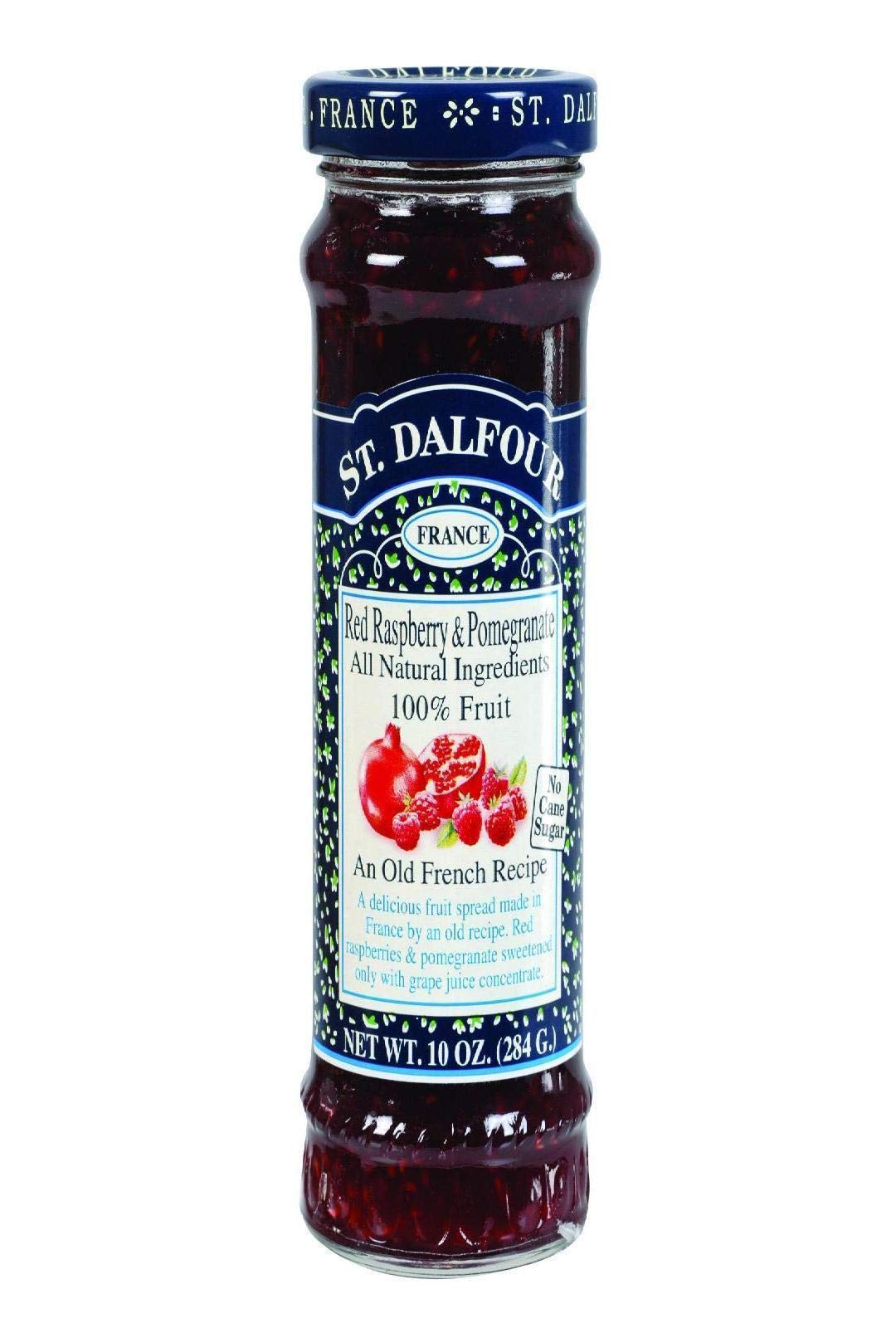 St Dalfour, Fruit Spread Red Raspberry Pomegranate, 10 Ounce