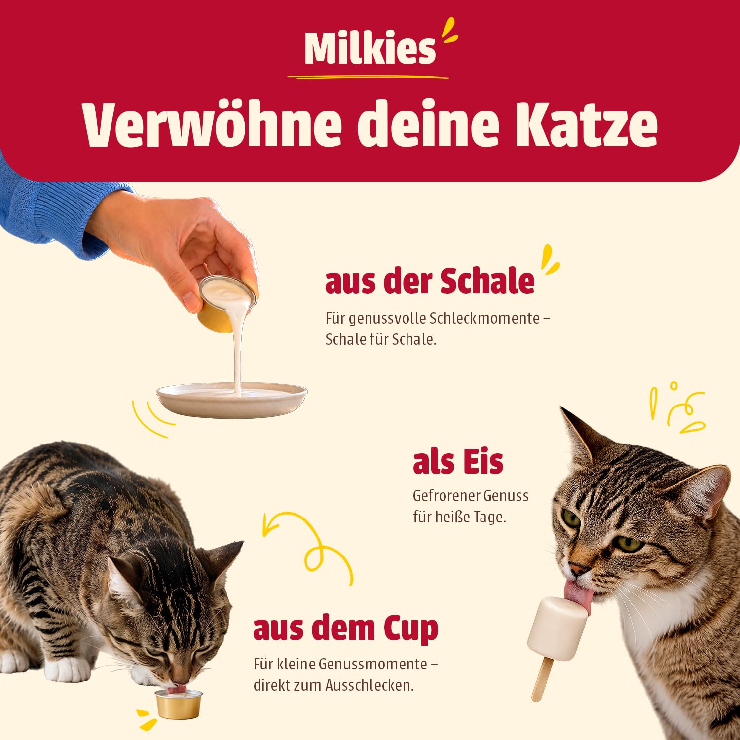 animonda Milkies Katzensnack Cups Selection Mixpack (20 Cups à 15 g) – Ansicht 2