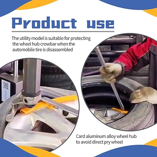 Miniatura 6 de GKmow 4 piezas de cubierta protectora para llanta de neumático de automóvil, protector de neumático de repuesto de cubo de fijación grueso,