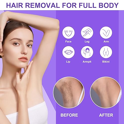 Miniatura 3 de Kit de cera enrollable, kit de cera para depilación, calentador de cera derretida, kit de depilación para mujeres y hombres, kit de calentador de