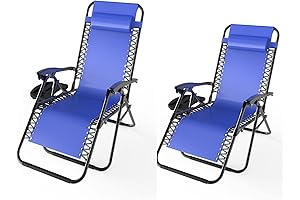 Zero Gravity Chair Set of 2 from Geramexi: Patio Recliners for Outdoor Relaxation