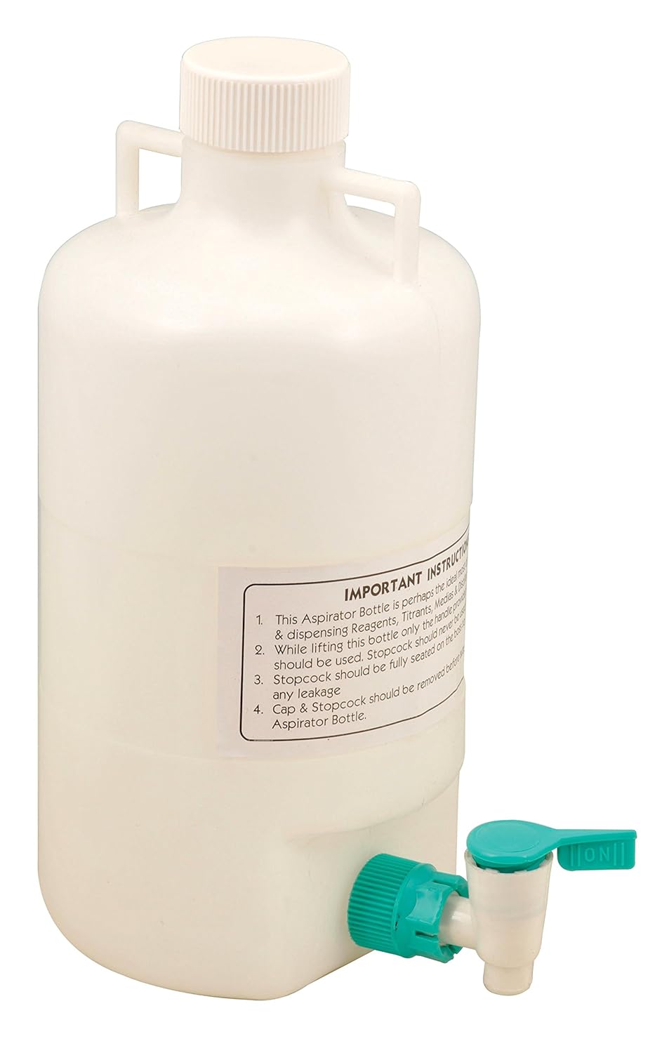 EISCO 5 Liter Polypropylene Aspirator Bottle with Leak Proof Spigot - Eisco Labs