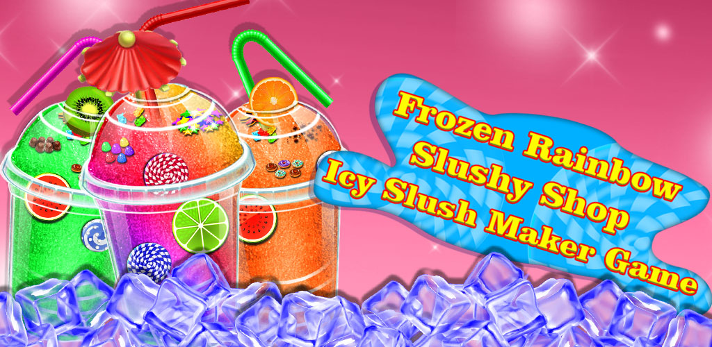 Frozen Rainbow Slushy Shop Ice Slush Maker Game Slushy Glass Decoration Frozen Cooking Game