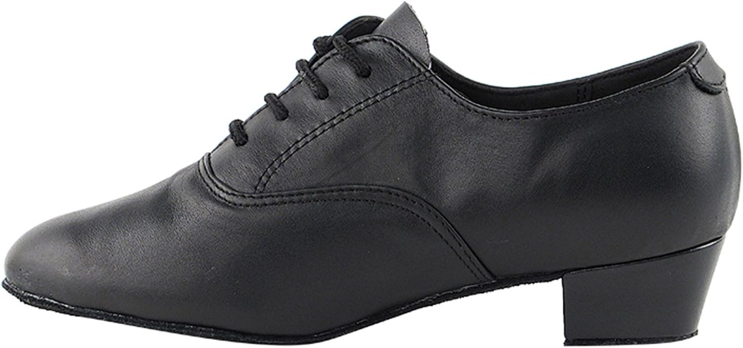 50 Shades of Ballroom Boy Dance Shoes : 915108B:Black Leather:1.5" Heel:Size 5 (#162)