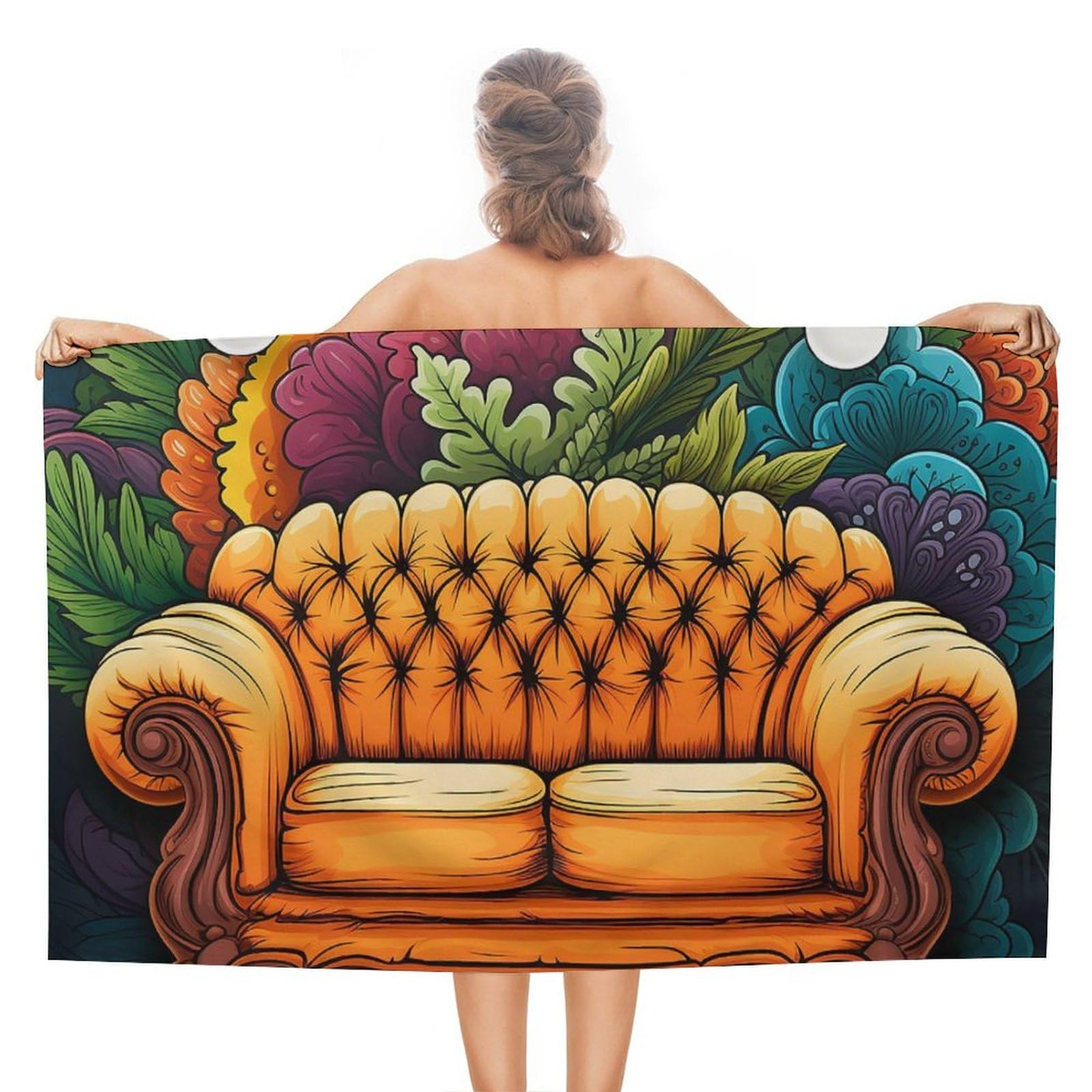 LSRCPD Beach Towels Couch Camping Sports Yoga Swim For Men Women 80X130Cm
