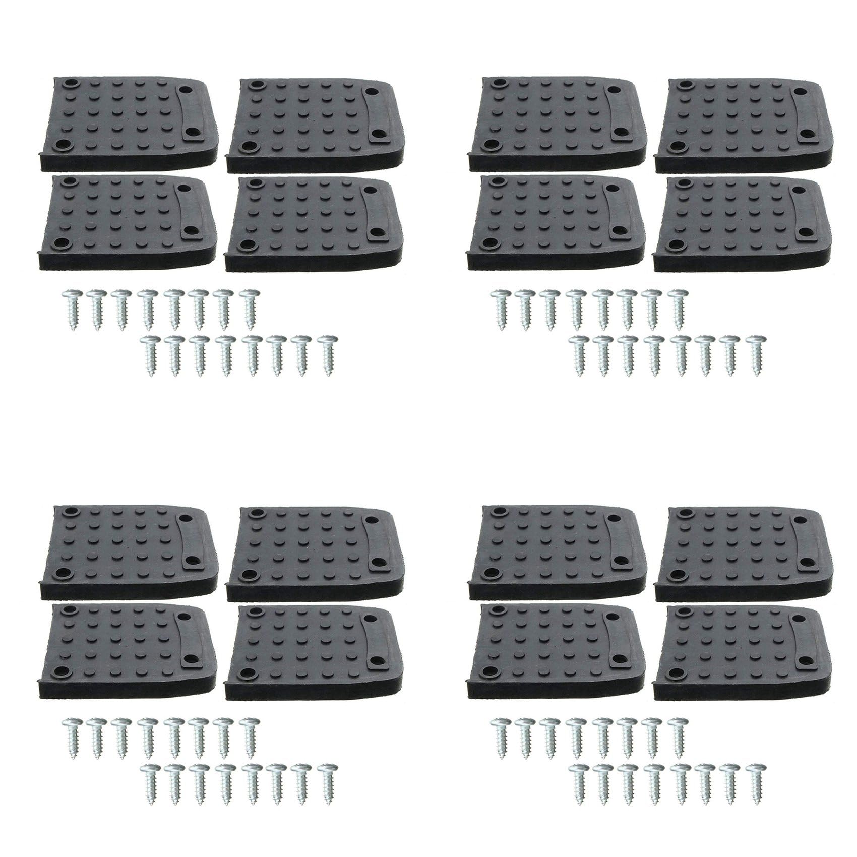 Jnchdghwa Black Stilt Soles Anti-Slip Pads For Drywall,16Pcs Stilt Soles Replacement Kit, Non-Slip Foot Pads,Construction Tripod Mat