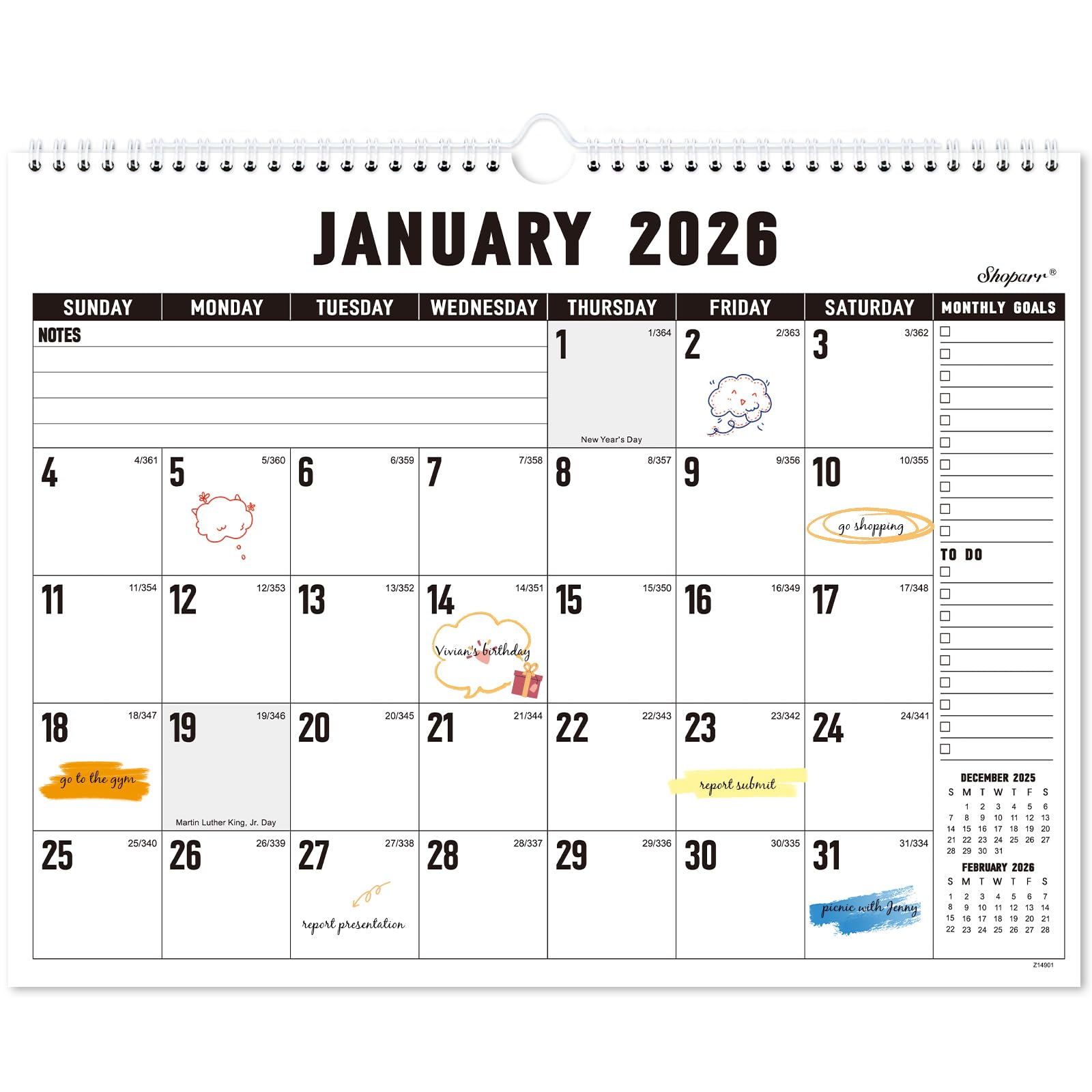 Normal Calendar Snapklik.com : 2026 Wall Calendar - 2026 Calendar, 15