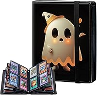 Vista 10 de Carpeta de tarjetas de 4 bolsillos con capacidad para 160 tarjetas, carpeta de álbum de coleccionista de libros de tarjetas para Yugioh, MTG, TCG