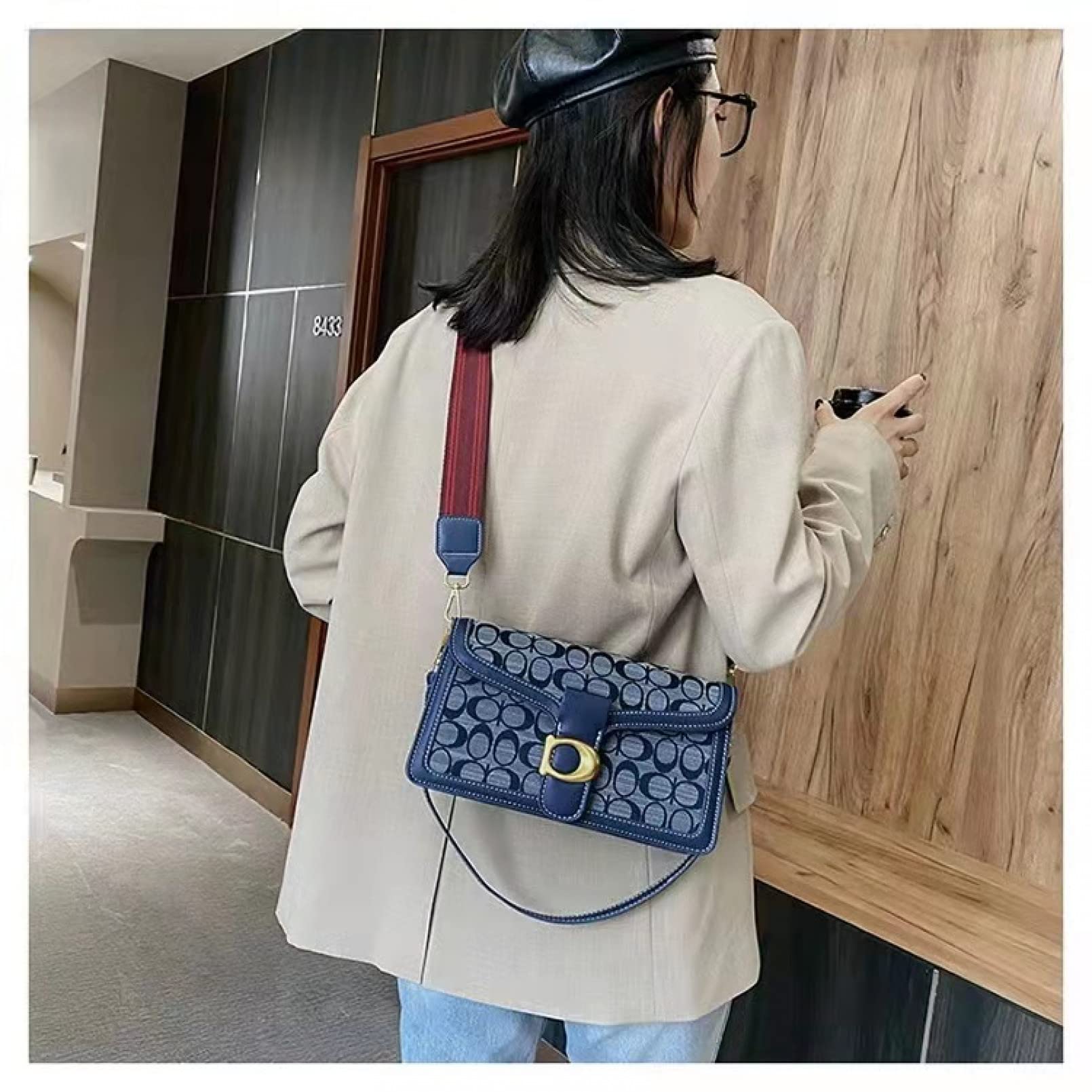 BAJIE borsa donna mini Mala Tabby Denim Bolsa Multifunzionale Crossbody Bolsa De Ombro