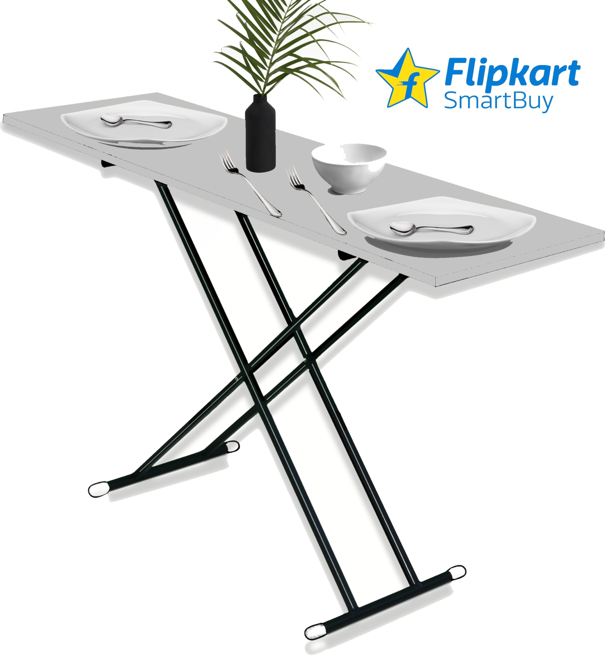 EuroQon Wooden Smart Iron Table | Foldable Dual Height Adjustable