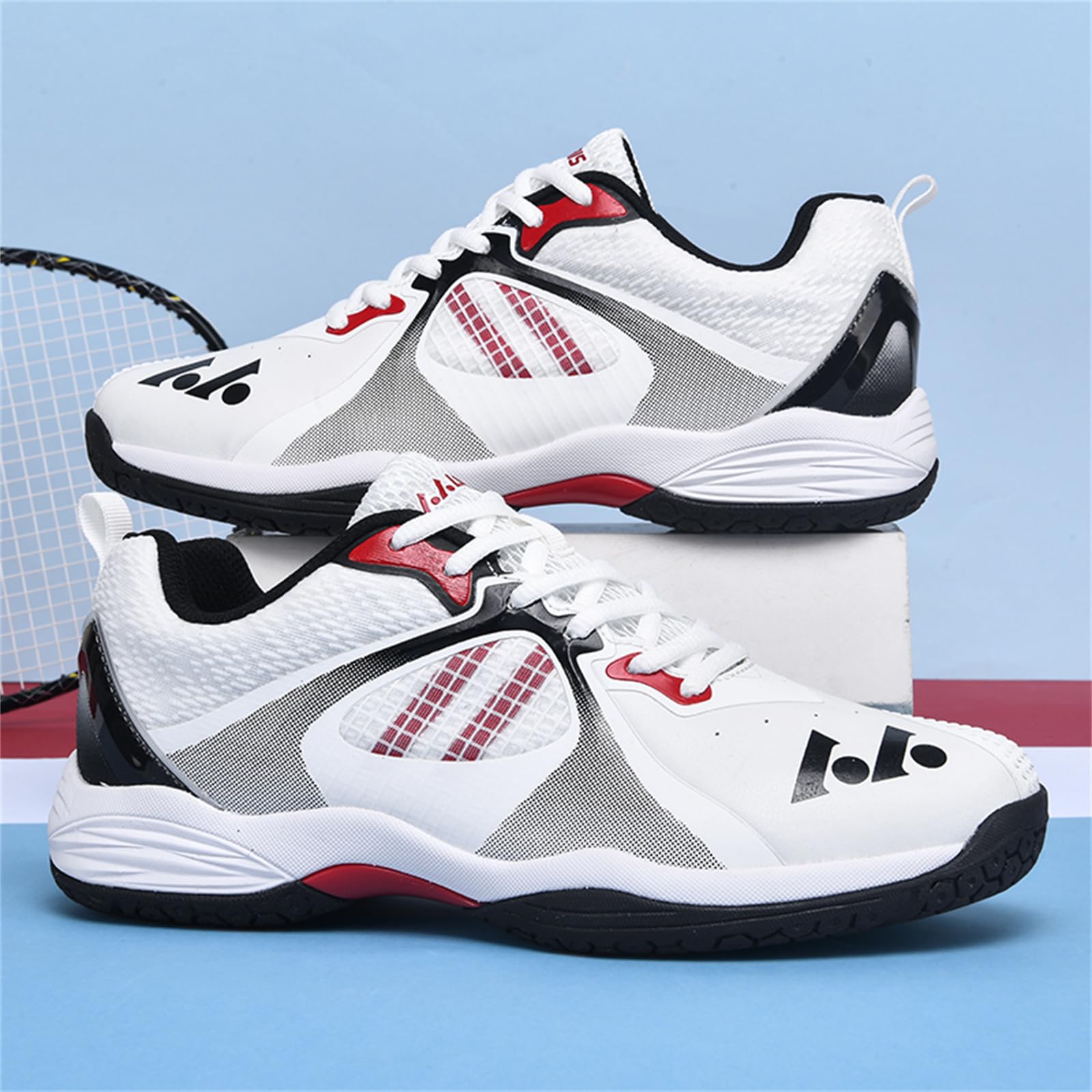 Chaussures De Badminton Femmes, Chaussures De Volley-Ball Et De Squash Chaussures De Terrain D'intérieur Et D'extérieur Légères Et Antidérapantes