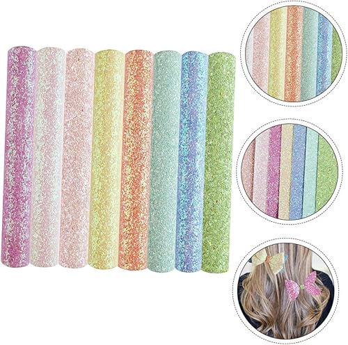 Miniatura 9 de EXCEART 8 piezas de joyería con colgante para manualidades múltiples bolsas traje con purpurina lentejuelas para el cabello manualidades tela