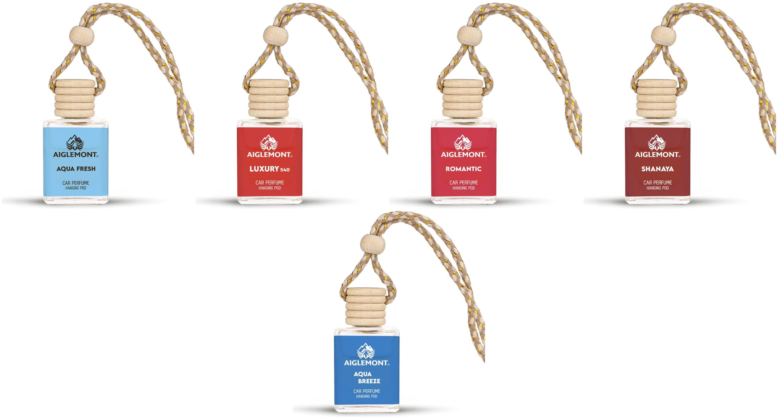 Car Perfumes combos | Aqua Fresh+ Luxury 540 + Romantic+ Shanaya+ Aqua Breeze| Combo of 5 | 10 ml Each-image-48
