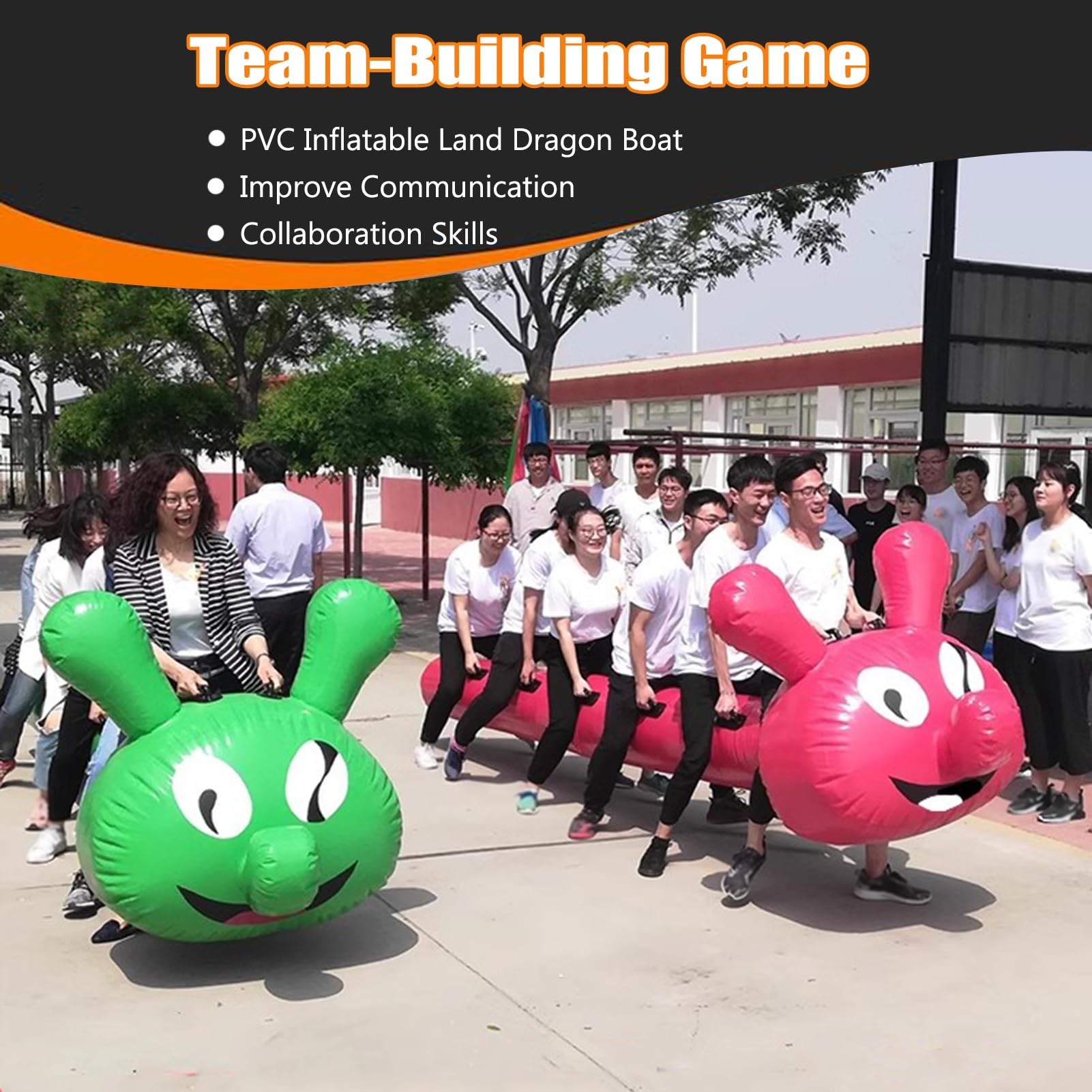 IBOWZ 2 stücke Field Day Teamwork Spiel PVC Aufblasbare Boot Erwachsene Corporate Outdoor Aktivitäten Team Building Gruppe Spiele Führung Training Tools