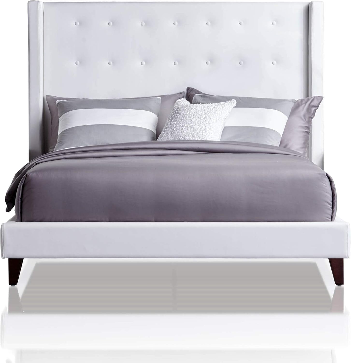 Star International Furniture 1193.SYN.WHT Rialto Standard King Bed