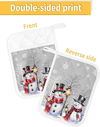 Miniatura 2 de Juego de 5 agarraderas de tela de toalla para cocina, antideslizante y aislante de calor, juego de 5 macetas con bolsillo, guantes gruesos para