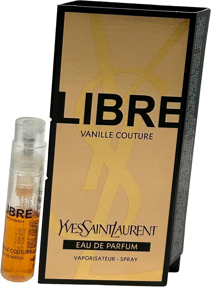 Yves Saint Laurent YSL LIBRE VANILLE COUTURE (EDICIÓN LIMITADA/RARO) Muestra de perfume en aerosol para mujer Tamaño de prueba Viales parcialmente llenos 1,2 ml / 0,04 oz (1 VIAL) - 4999