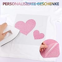 NANAPLUMS Glitteres Vasalható Vinyl Fólia - 30,5x25,4 cm Hőtranszfer Textil Fólia DIY Pólókhoz, 10 Csillogó Színben 7