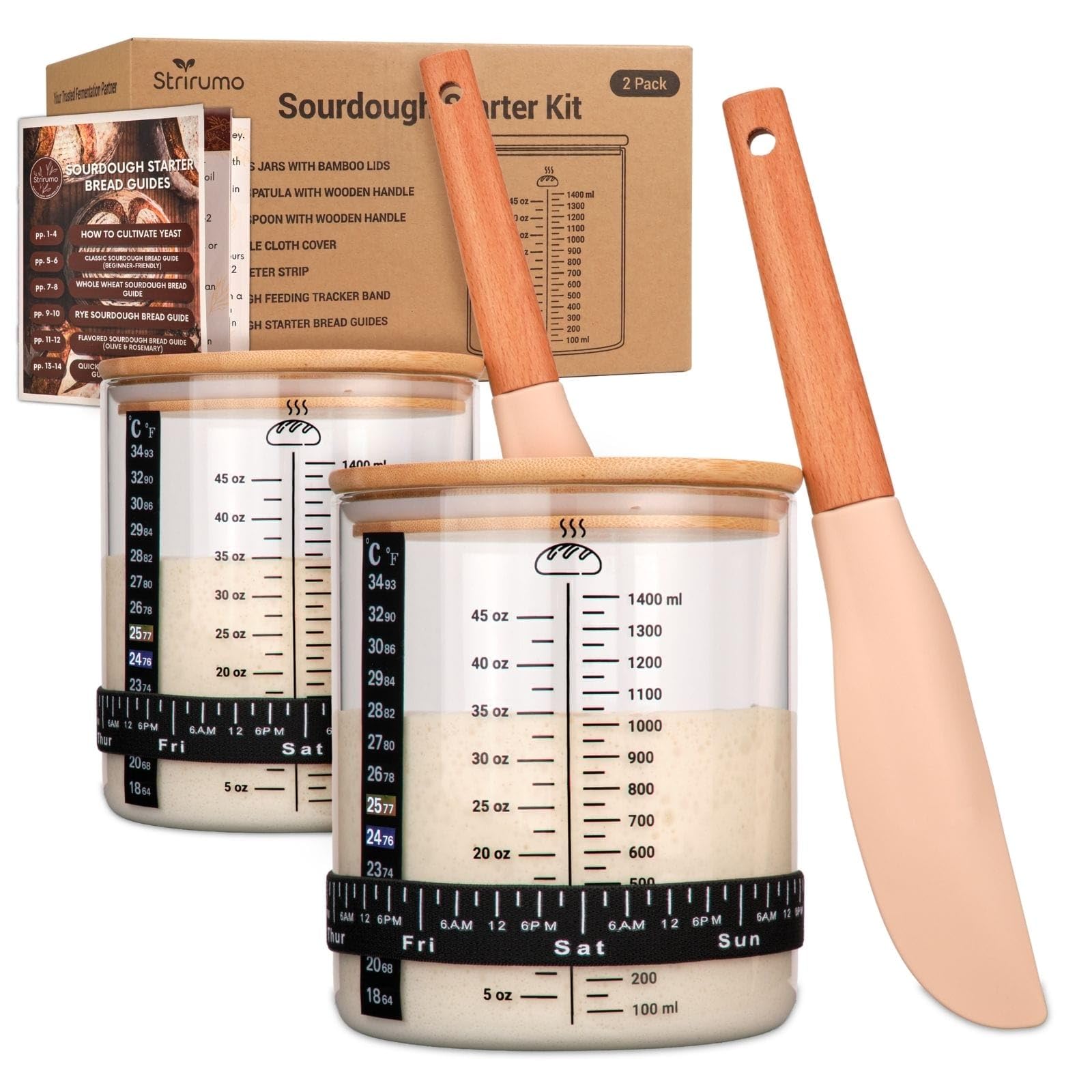 Photo 1 of Strirumo 58oz Sourdough Starter Jar Kit