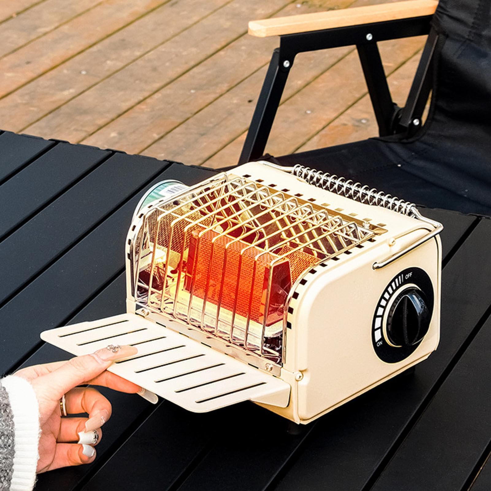 Réchaud Pour Tente De Camping Réchaud À Gaz Pour Tente 1200W Avec Sac De