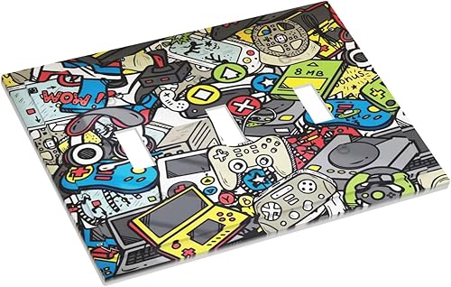 Miniatura 11 de Vista de ventana, isla tropical, playa, palmeras, cielo soleado, cubierta de interruptor de luz de palanca individual, placa decorativa de pared