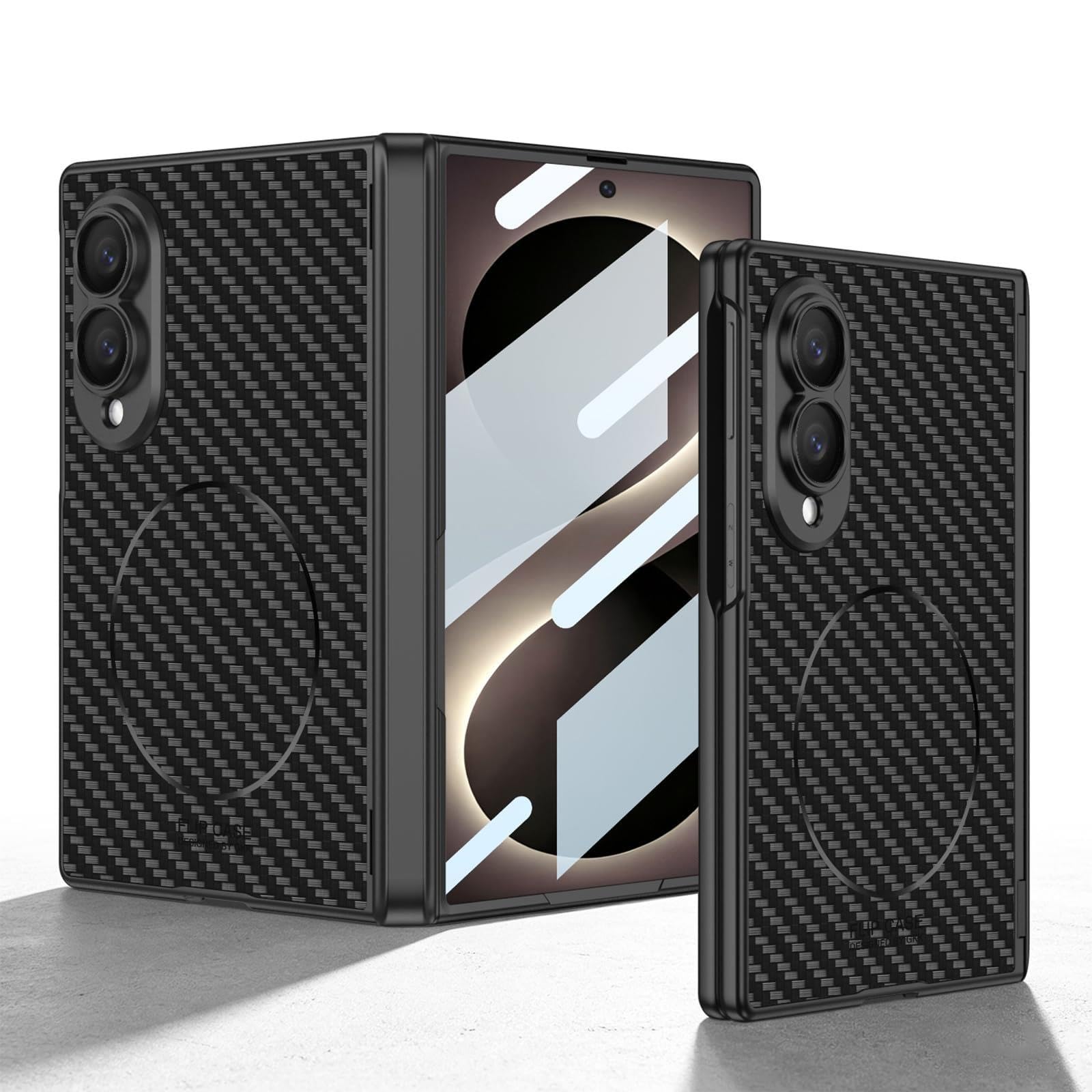 Custodia magnetica for Samsung Galaxy Z Fold 8 fibra di carbonio