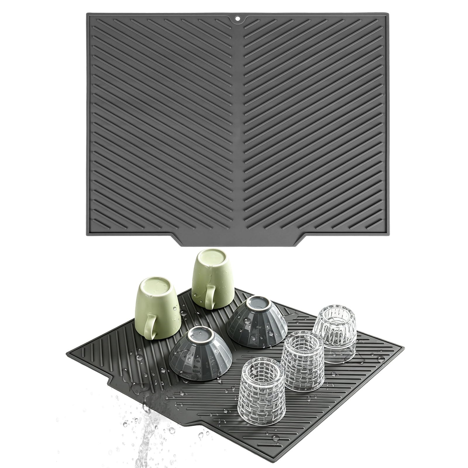 Tapete de silicona para secar platos Loghog que protege tu encimera