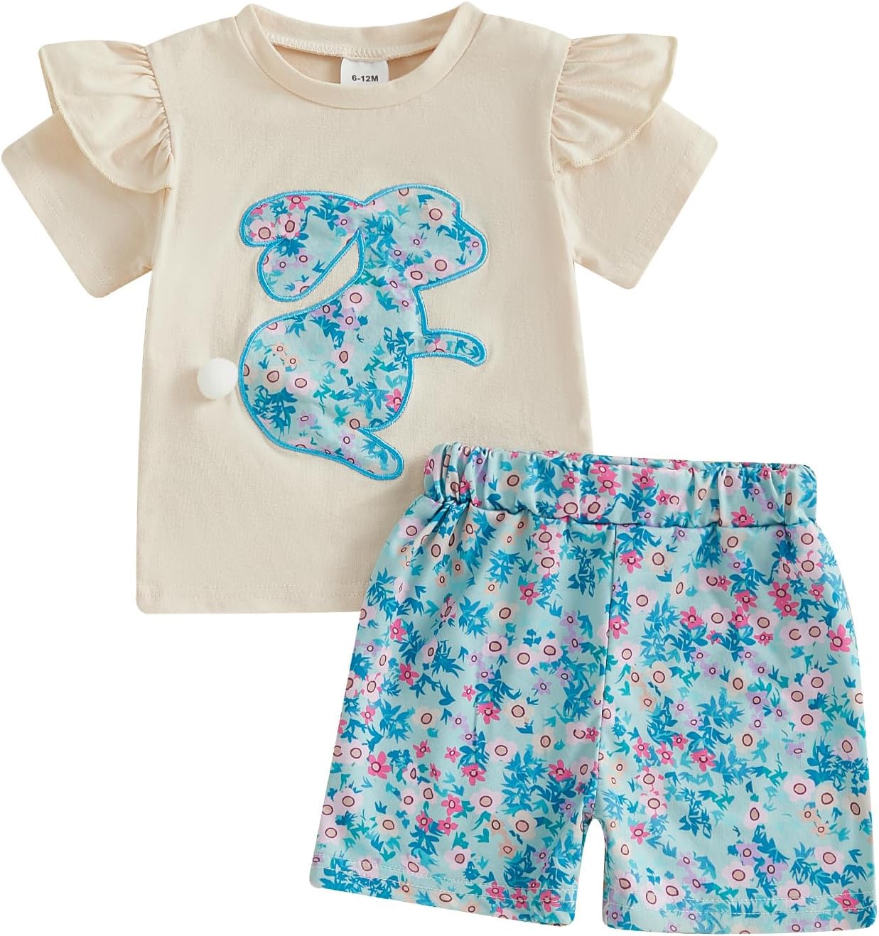 Toddler Infant Baby Girl 4th of July Outfit American Flag Short Sleeve Shirt Tops Shorts Fourth Of July Clothes