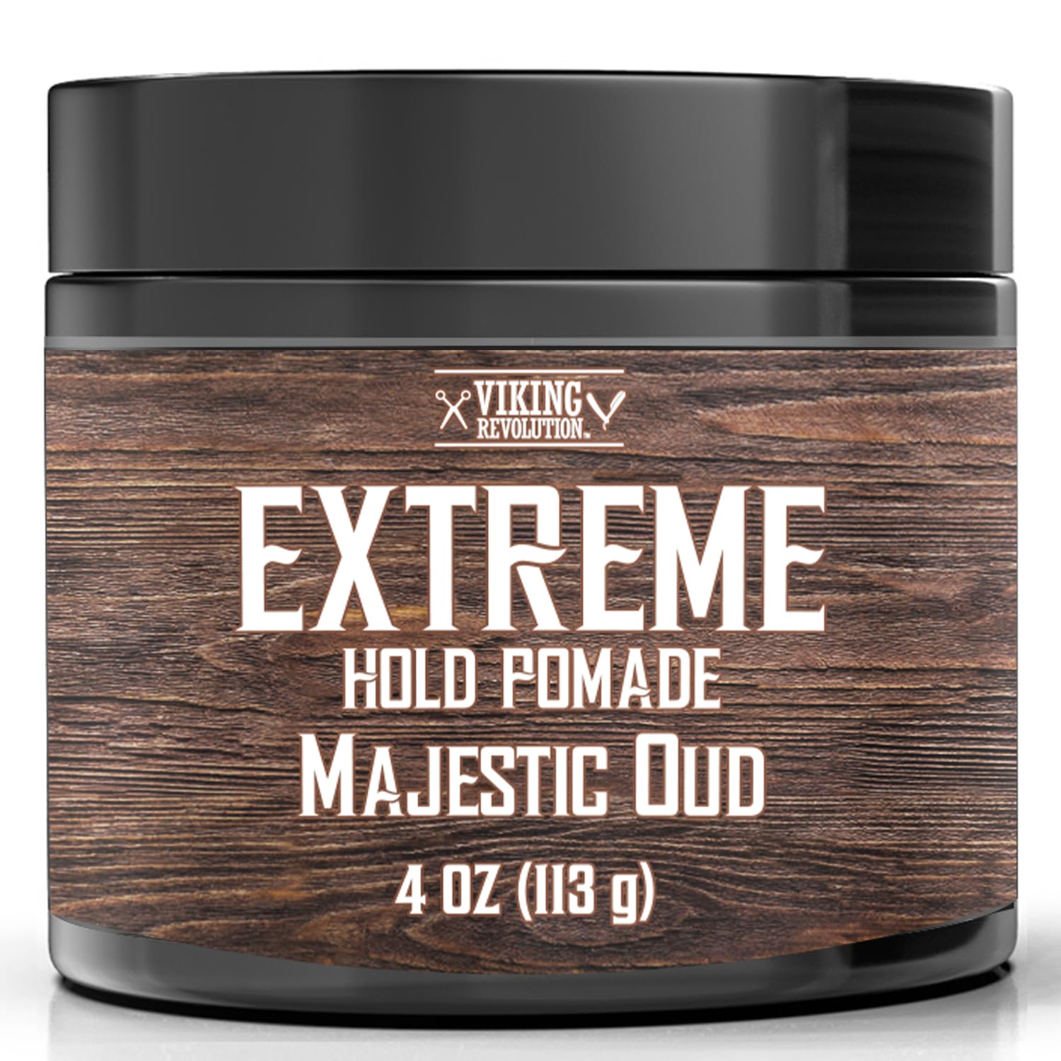 Majestic Oud Hair Pomade for Men - Extreme Hold Hair Gel for Men - Water Based - Mens Pomade Extra Firm - High Shine Mens Hair Cream (4oz)