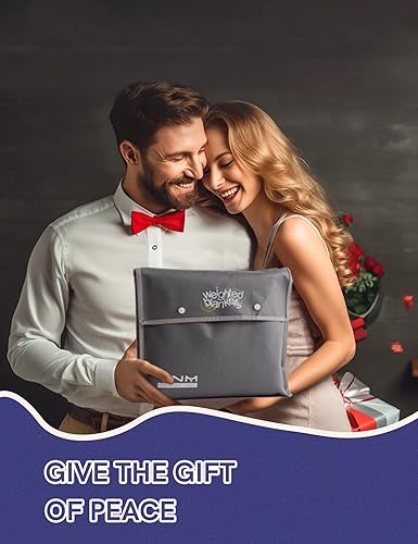 Vista 308 de YnM - Manta con peso para adultos, algodón pesado, perlas de vidrio refrescantes para usar todo el año, ideal para una persona de 240 libras