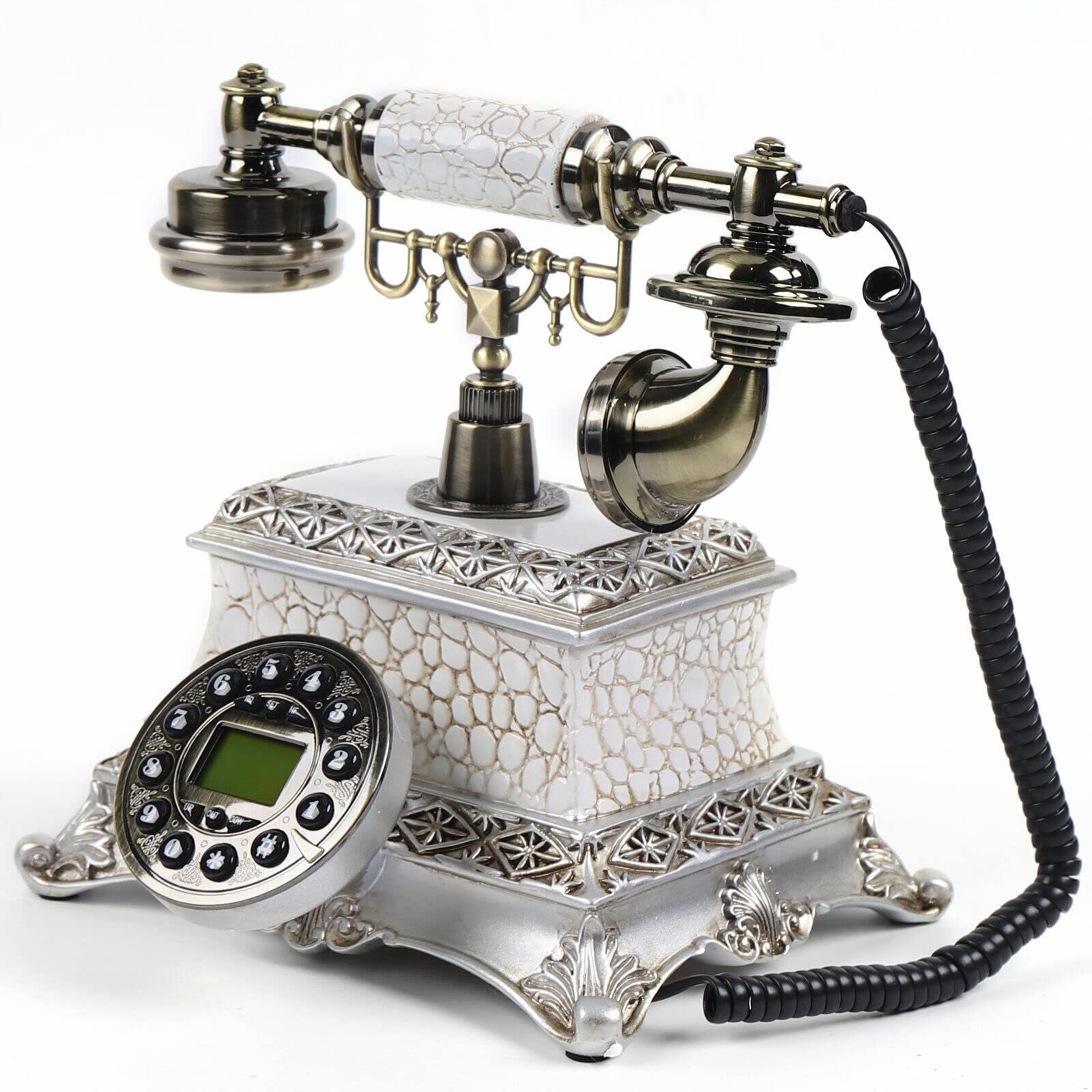 Telefono fisso retrò nostalgia telefono antico telefono da tavolo retrò classico telefono di casa antico telefono fisso telefono fisso per casa ufficio