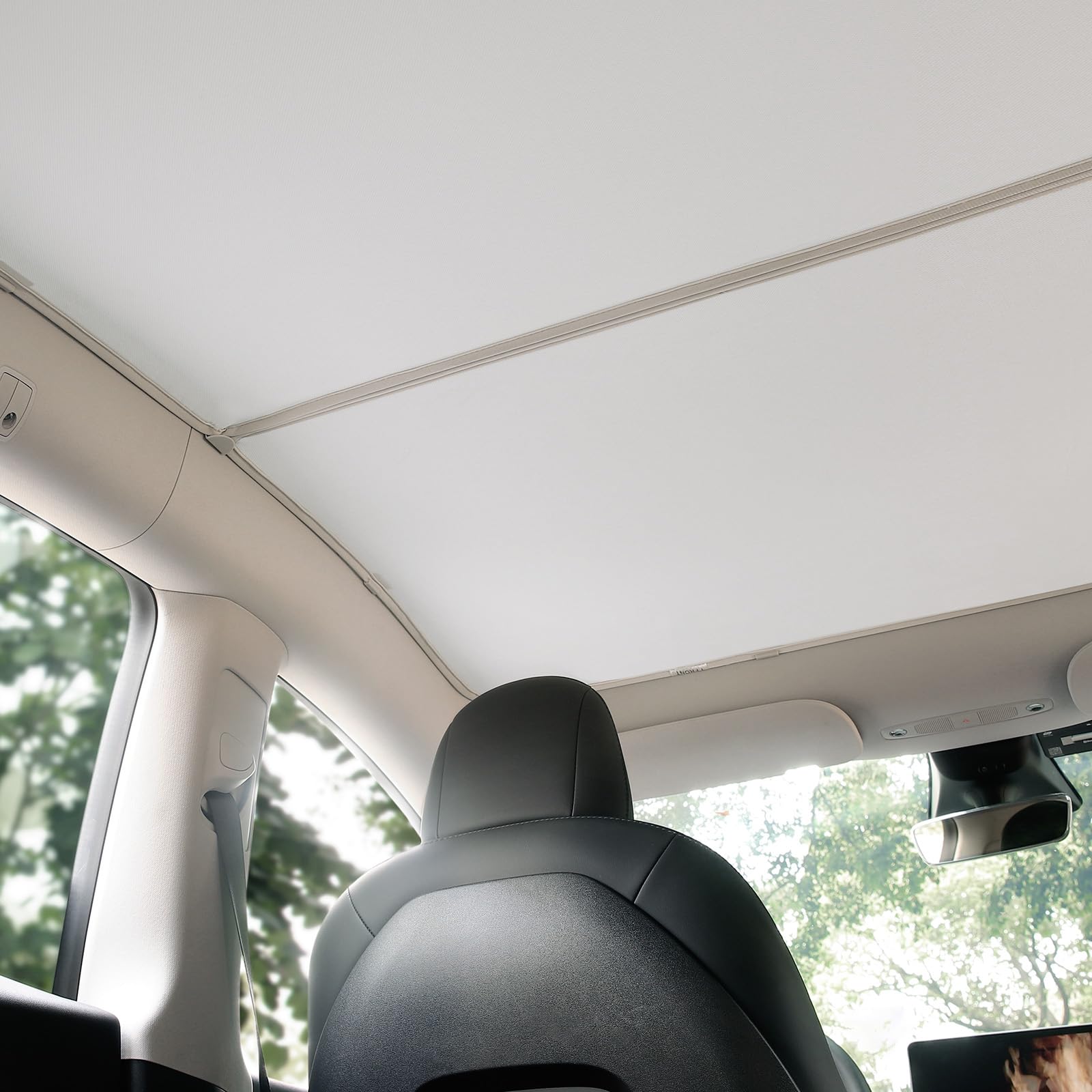 TPARTS Tesla Model 3 Glass Roof Sunshade 2021-2023 - Heat Insulating UV Blocking Set