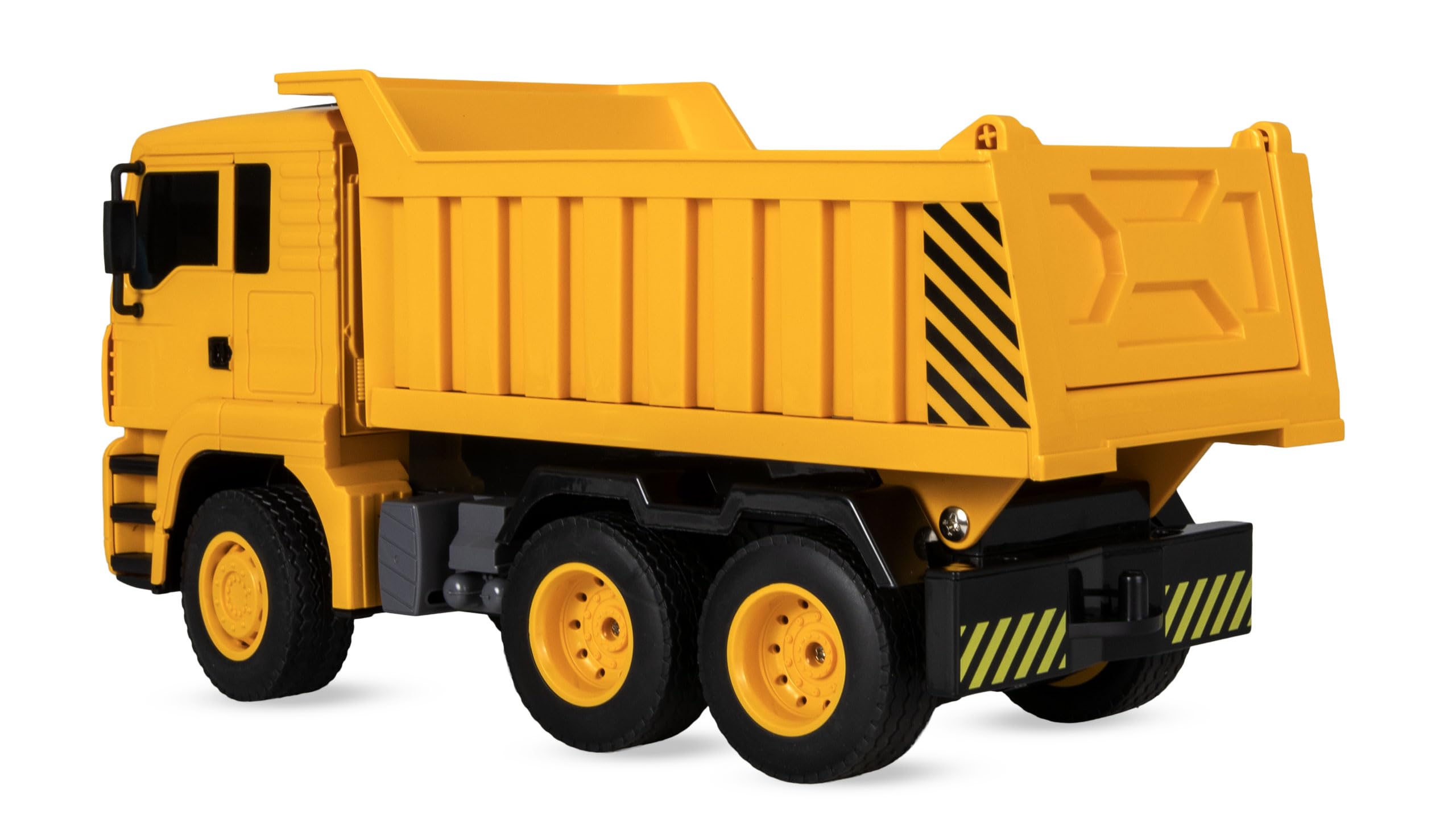 Amewi Zestaw 2 w 1 koparka łańcuchowa i wywrotka 1:18 RTR zdalnie sterowana RC dla dzieci od 6 lat, żółty