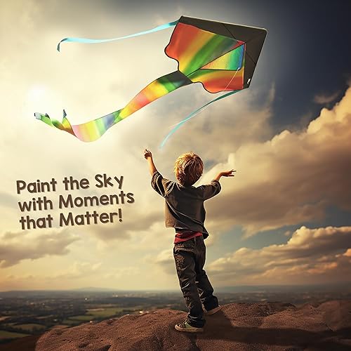 Miniatura 3 de aGreatLife cometas de arcoíris y helado de tamaño grande dobla la diversión y la aventura con dos de los más vendidos cometas fáciles de remontar