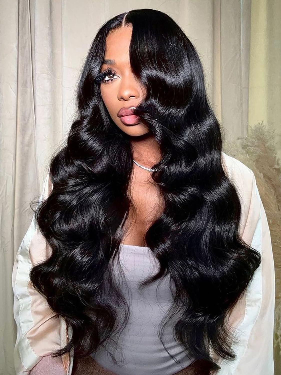 Highlight Drawstring Wig Human Hair 180% Density Body Wave Glueless Wigs Human Hair Pre Plucked Pre Cut Honey Blonde Ombre 13x6 Lace Frontal Wear and Go Glueless Wig for Women 26 Inch