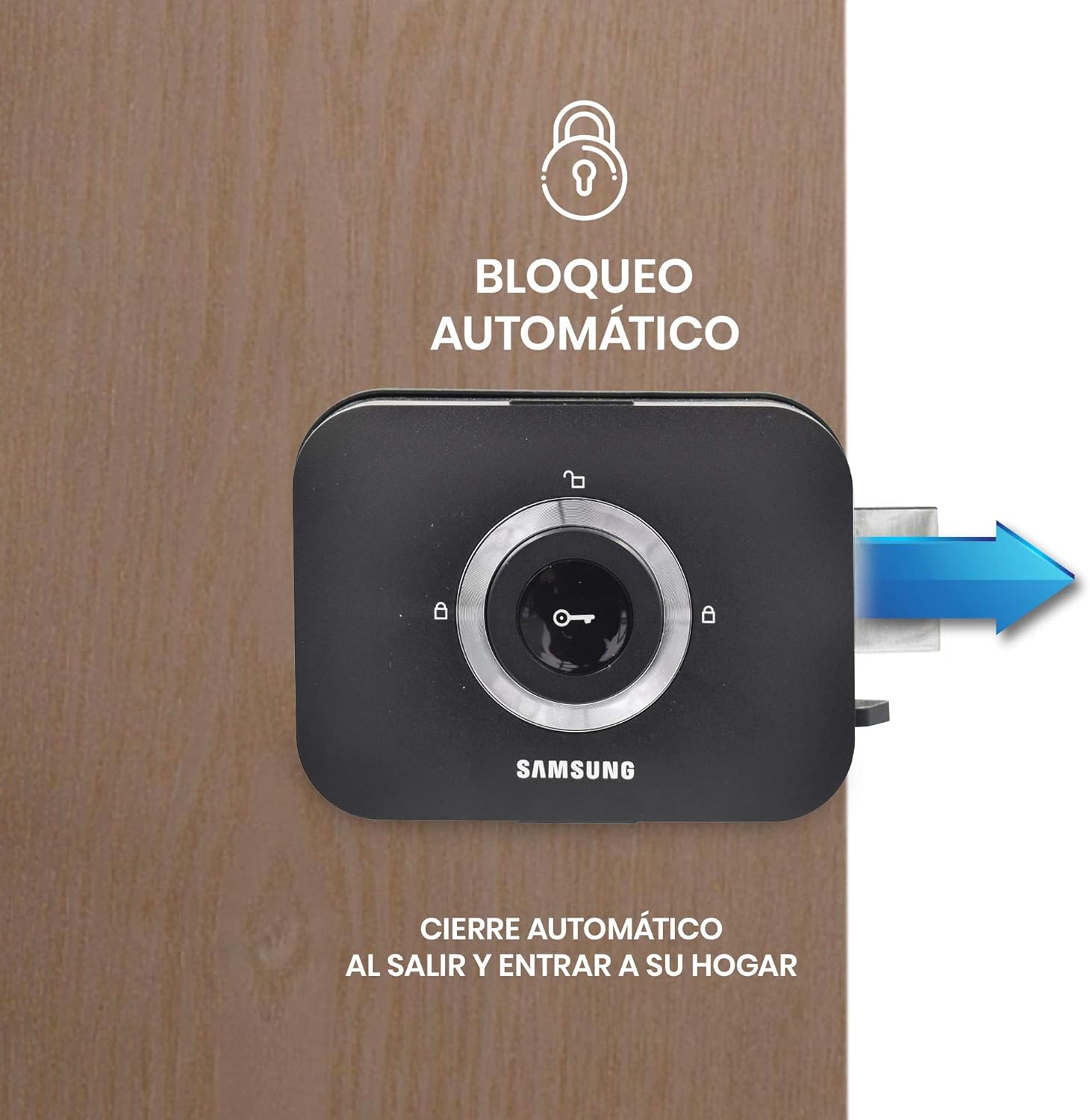 Labeled diagram of Samsung SHP-DS705 lock components
