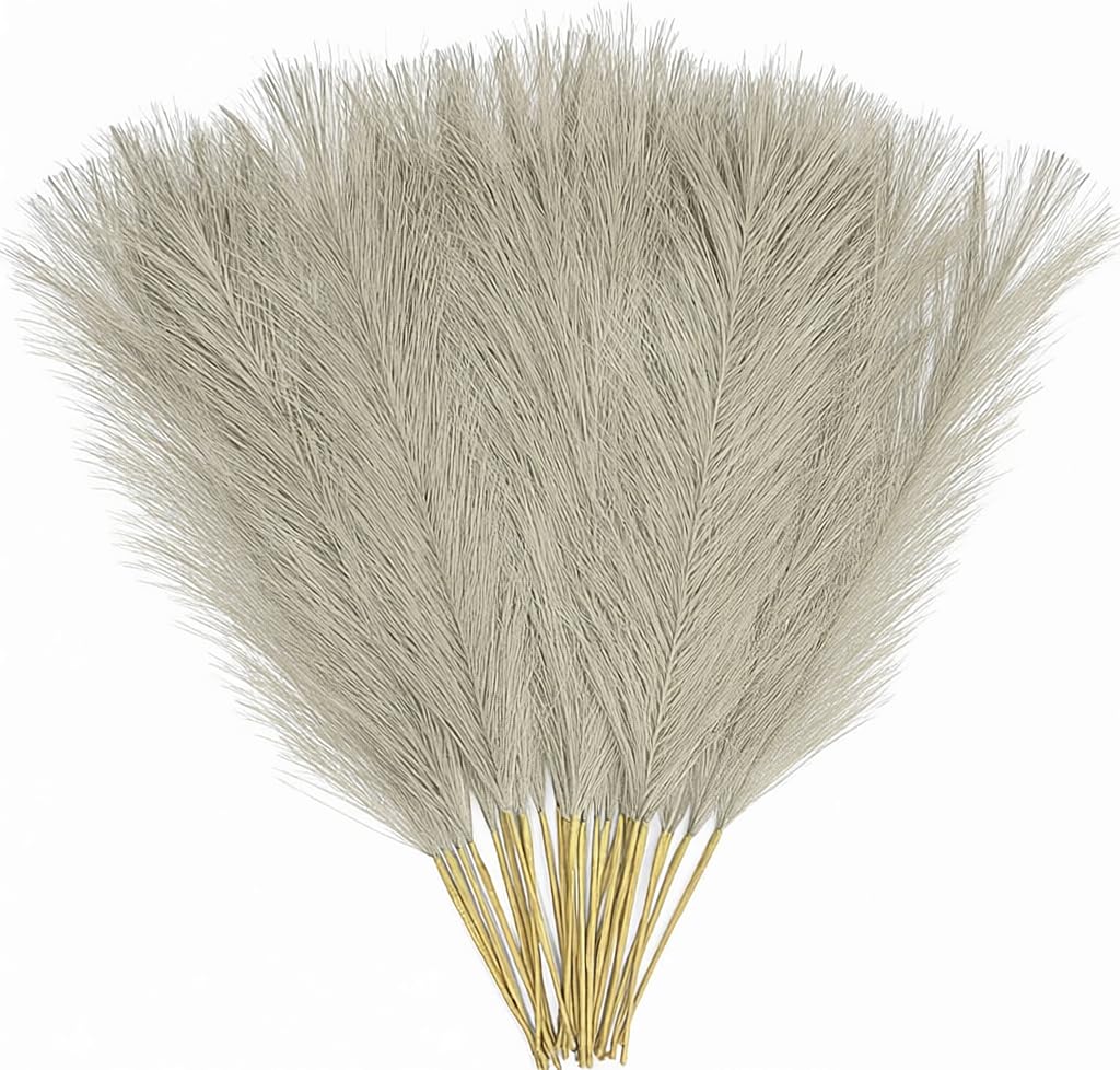 Plantes de la pampa artificielles sans perte de plumes pour grand vase de salon