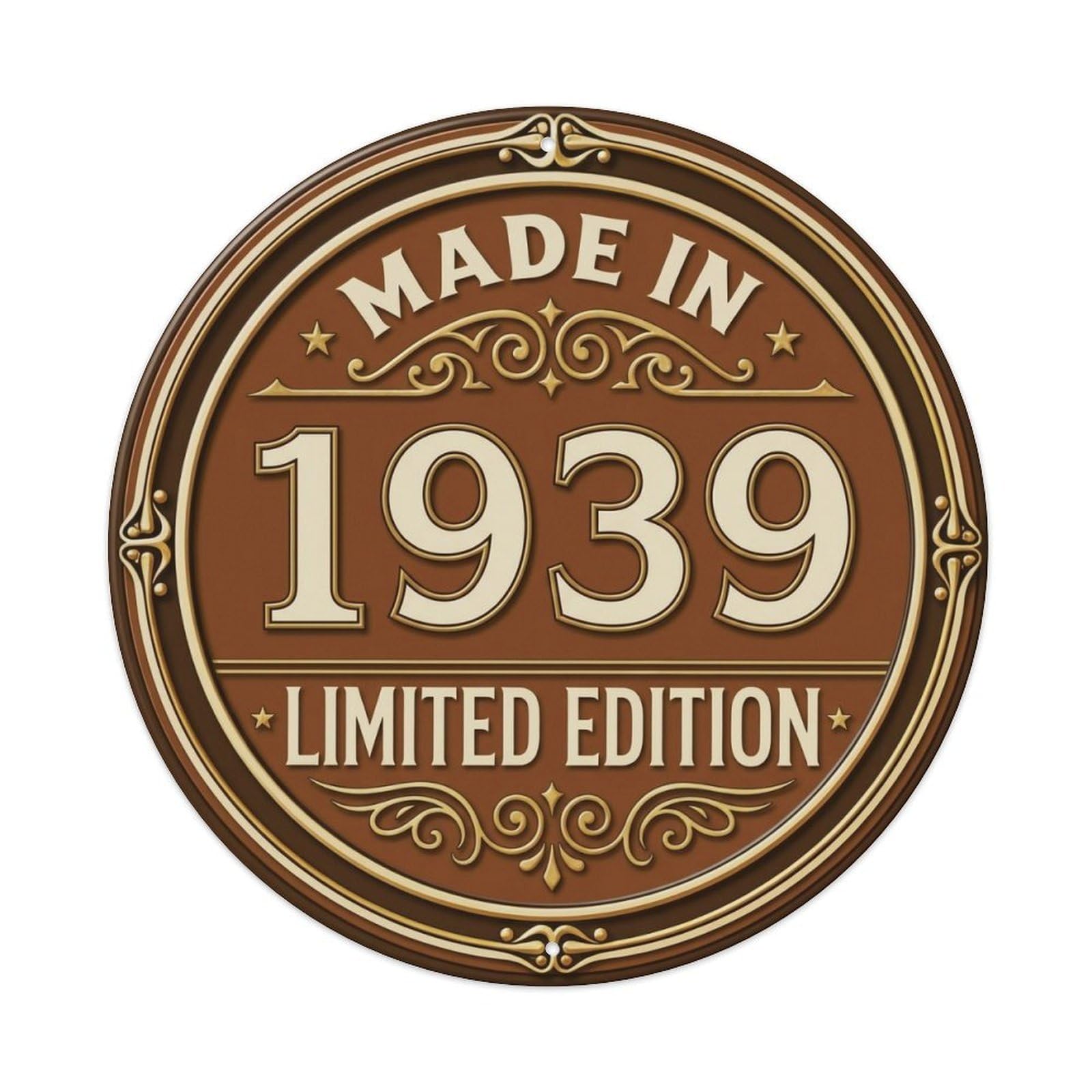 Okahys 8X8inch(20X20cm) Made In 1939 Limited Edition Metal Tin Sign