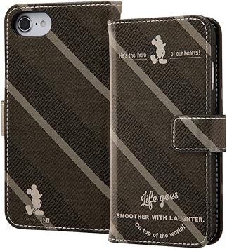 Amazon Co Jp Ingrem Iphone 8 ディズニーキャラクター 手帳型アートケース ミッキーマウス14 Indp7s6mlc2mk014 家電 カメラ