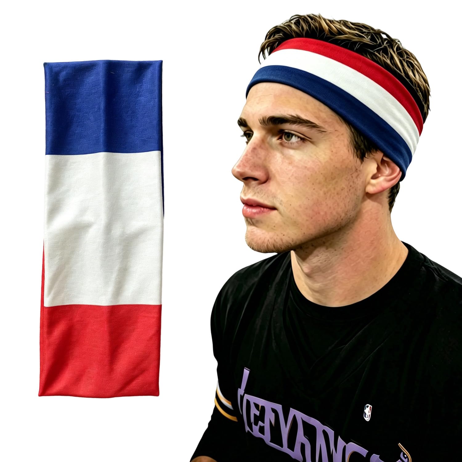 1Ud Pañuelo Bandera Francia, Azul Blanco Rojo Pañuelo Aficionado Francés para Mundial de Fútbol, Eventos Deportivos y Fiestas