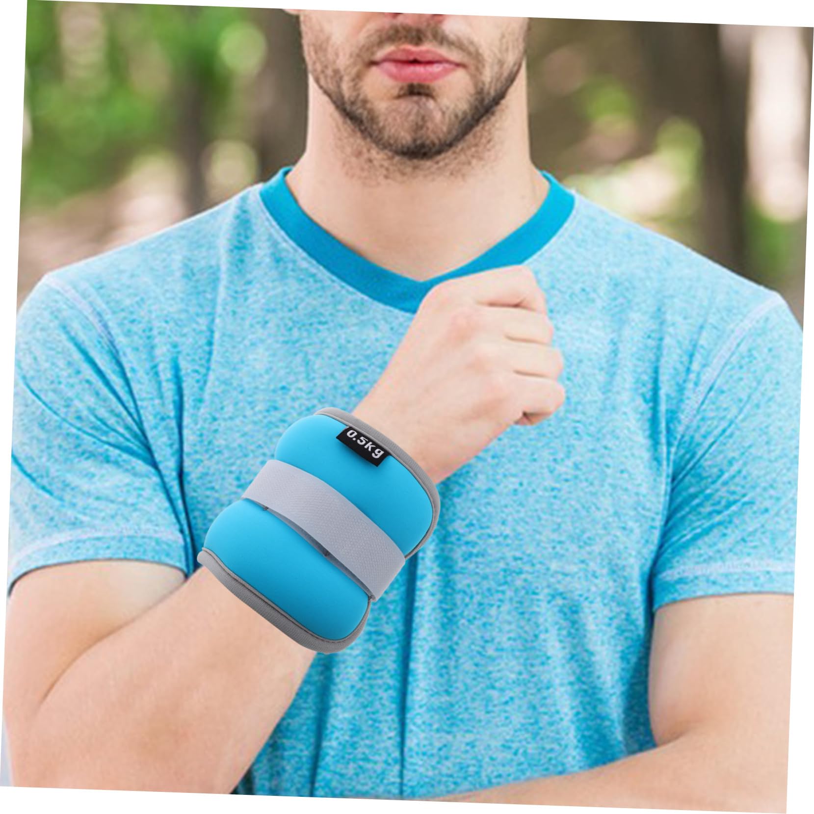 Mikinona 2 piezas Pesas Ajustables para Tobillos y Muñecas Banda de Antideslizante para Entrenamiento de Unisex Fitness Correr Gimnasio