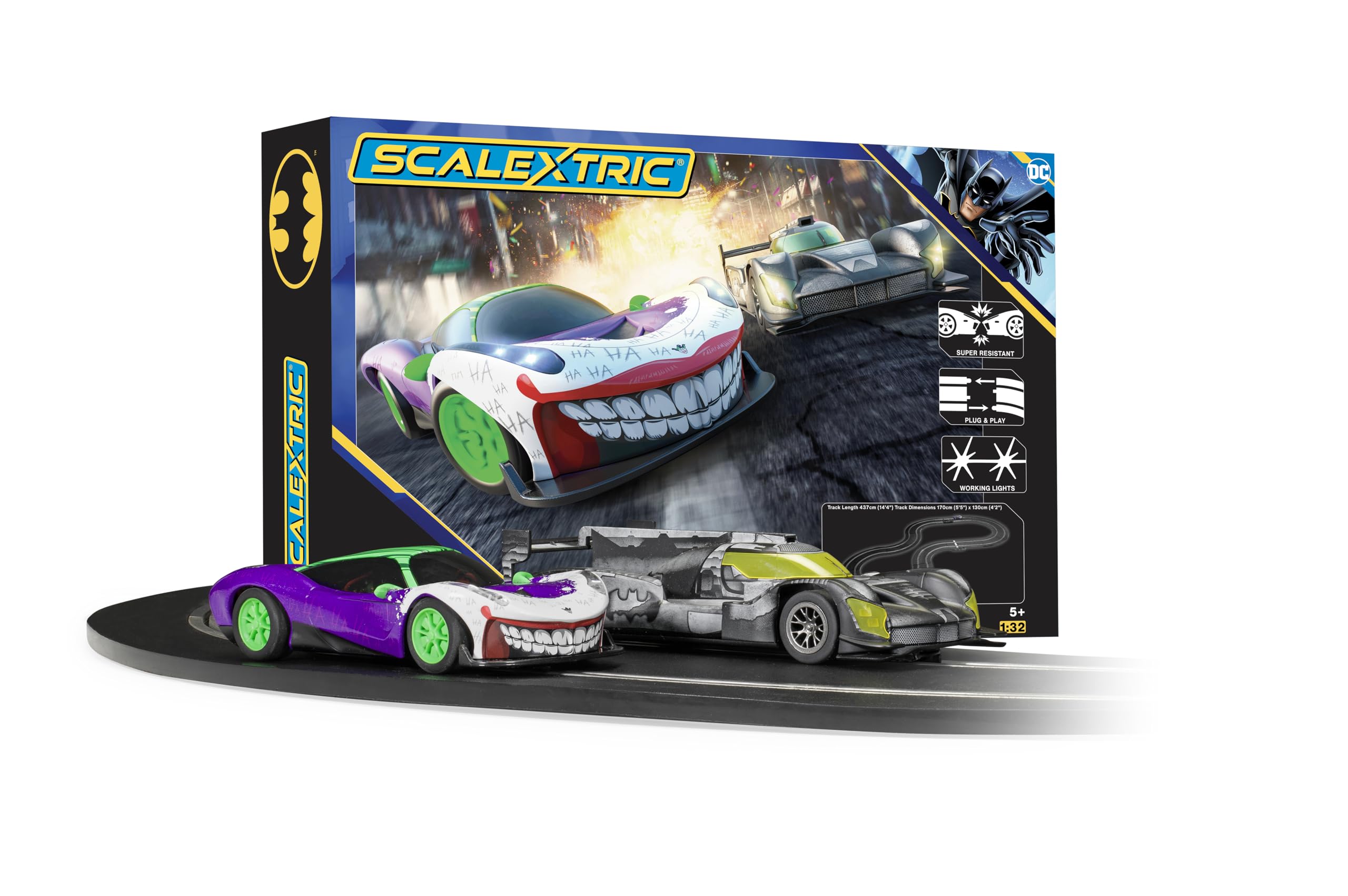 Scalextric C1438M Batman Vs The Joker - The Battle of Arkham