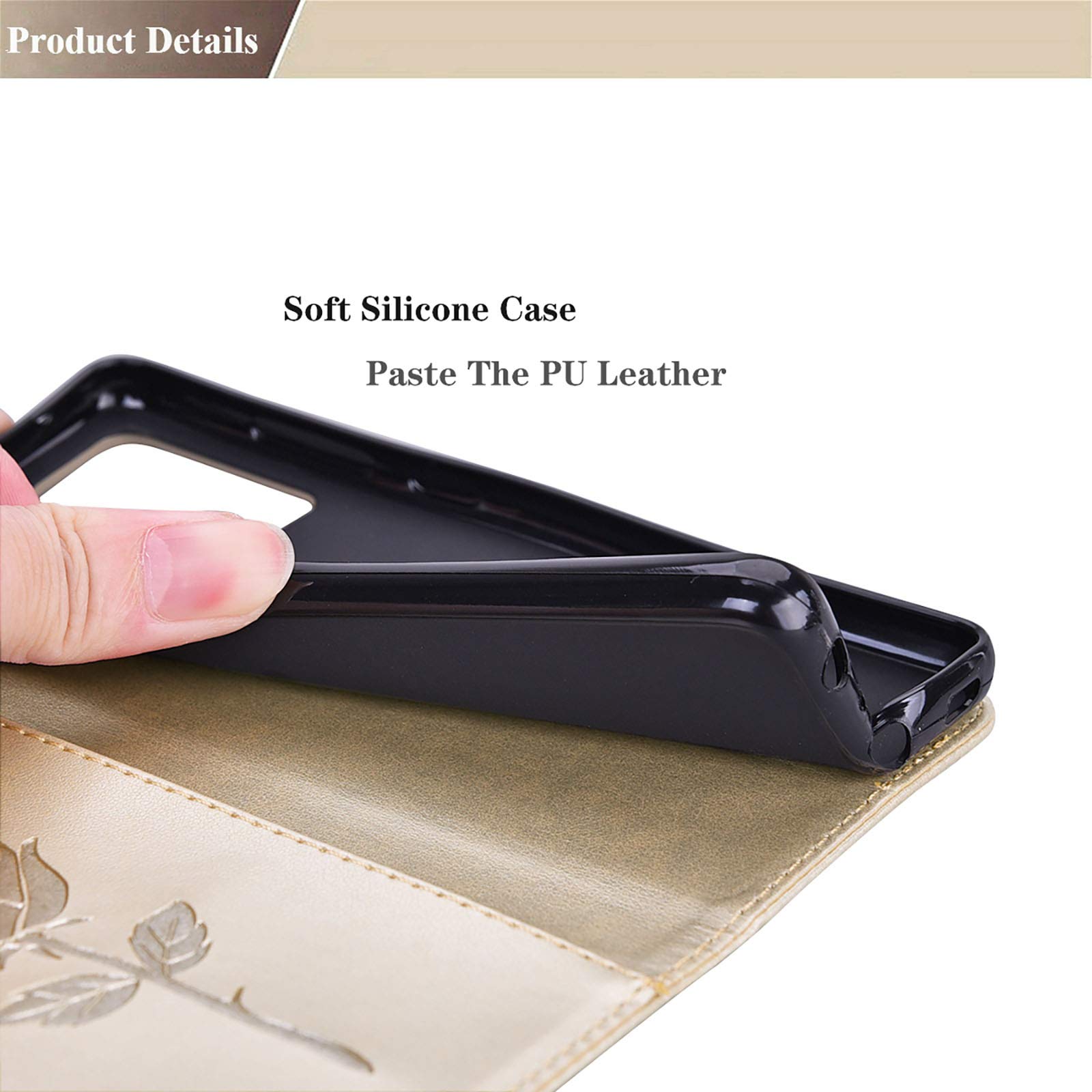 GOKEN Case For Otorola Oto G54 5G, Flexible Soft Silicone Cover With - View #6