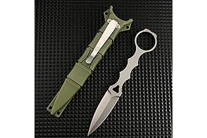 SOCP Dagger 176BK Boot Knife with Green Sheath