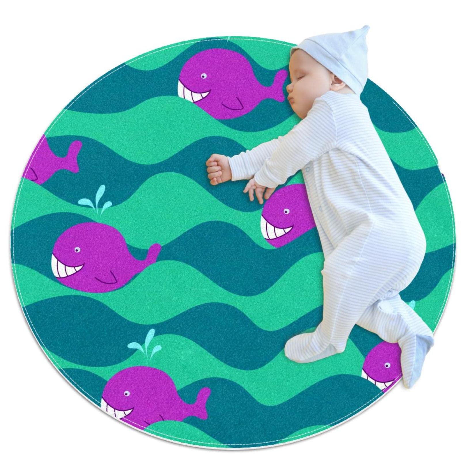 Tapis de jeu pour enfants JDEZ baleine pour créer un coin lecture dans la chambre